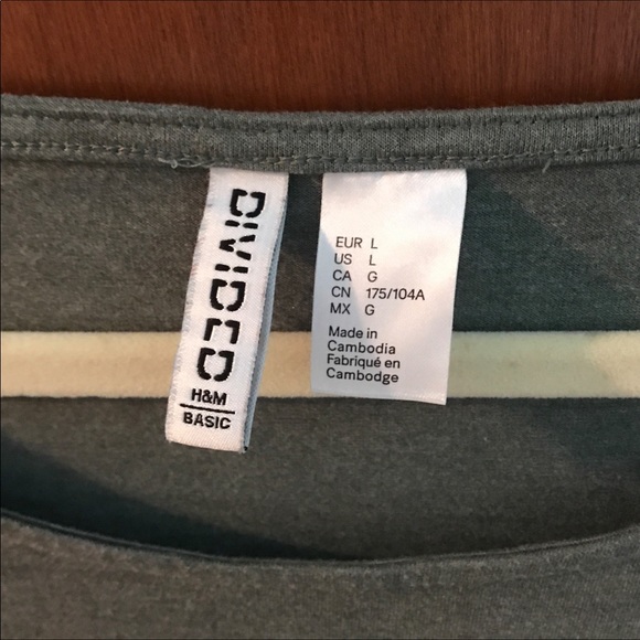 H&M Wide Scoop Neck Basic Tee - Picture 3 of 5